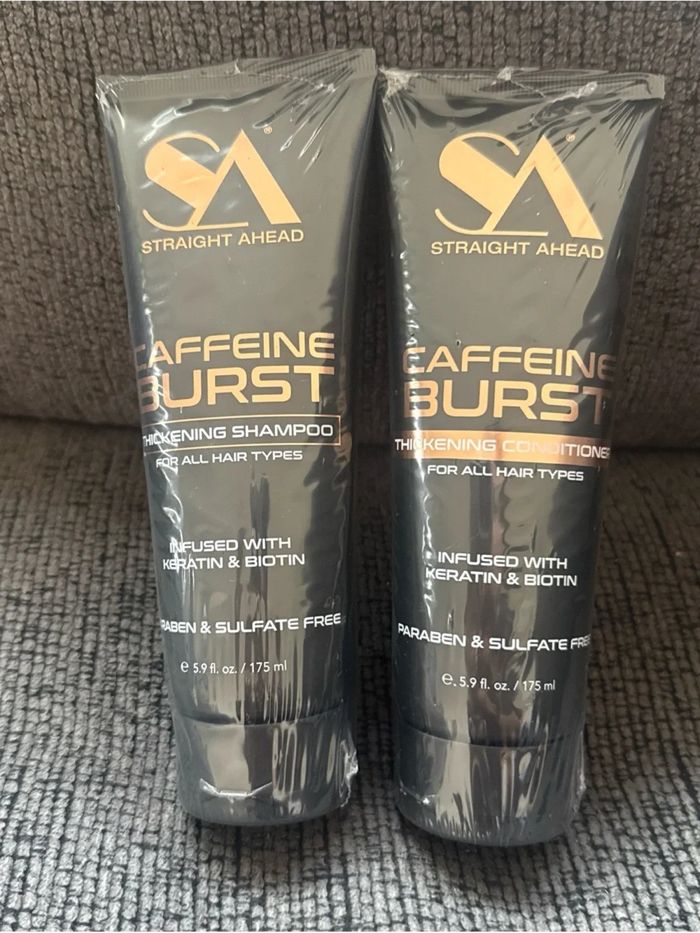 Caffeine Burst Thickening Shampoo & Conditioner - Black